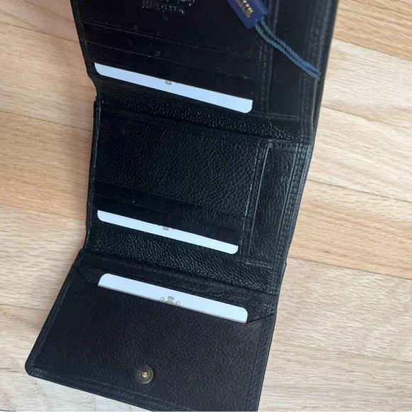 Black leather wallet- brand new- mint condition - Picture 5 of 6